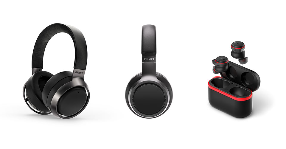 Řada sluch&aacute;tek Philips s potlačen&iacute;m hluku