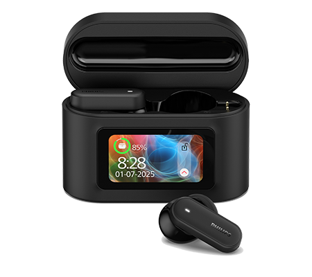 Bezdr&aacute;tov&aacute; sluch&aacute;tka přes u&scaron;i Philips T6000