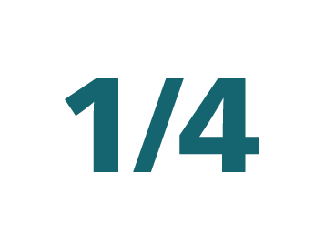 1/4