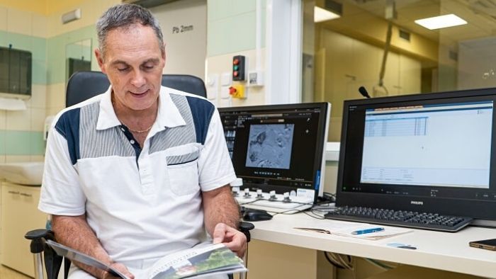 Radiodiagnostika v nemocnici města, kde to vře