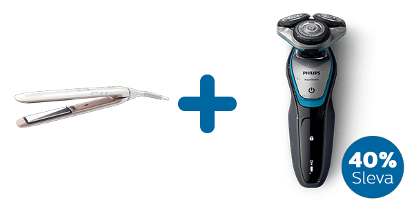 Žehlička na vlasy a hol&iacute;c&iacute; strojek