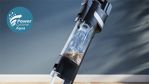 PowerCyclone Aqua zaji&scaron;ťuje vždy či&scaron;těn&iacute; čerstvou vodou