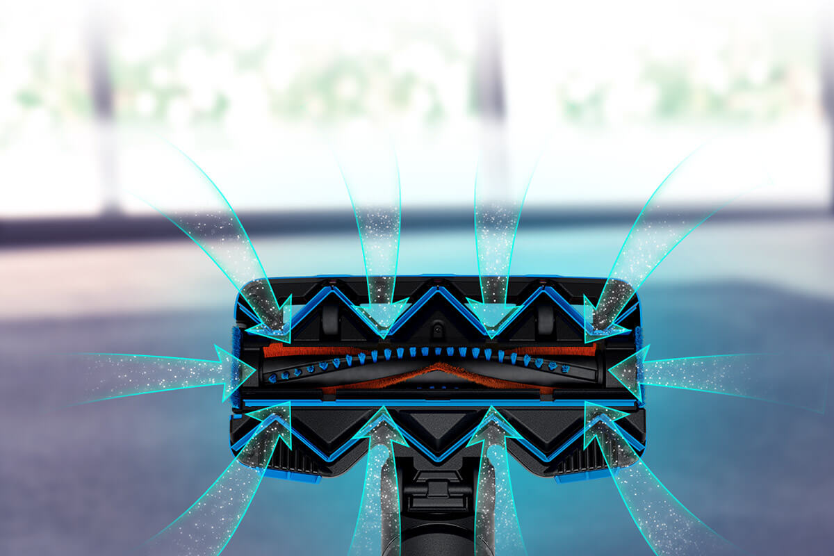 360 stupňov&aacute; sac&iacute; hubice