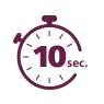 Style your hair in up to 10 seconds