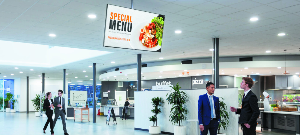Digitální tabule s jídelními lístky pro restaurace
